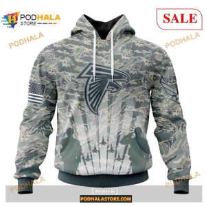 Custom NFL Atlanta Falcons Honor US Air Force Veterans Shirt Hoodie 3D