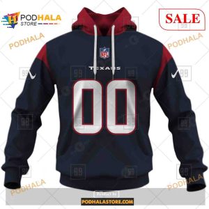 Custom NFL Houston Texans Home Shirt Hoodie 3D