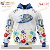 Custom NHL Anaheim Ducks Special Autism Awareness Design Shirt Hoodie 3D