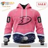 Custom NHL Anaheim Ducks Unisex For Hockey Fights Cancer Shirt Hoodie 3D