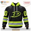 Custom NHL Anaheim Ducks Unisex With FireFighter Uniforms Color Shirt Hoodie 3D