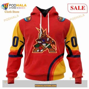 Custom NHL Arizona Coyotes Special ALL Star Game Design With Florida Sunset Shirt Hoodie 3D