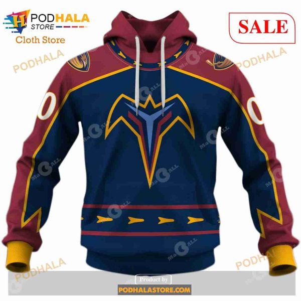 Custom NHL Atlanta Thrashers Winnipeg Jets 1999 Vintage Away  Shirt Hoodie 3D