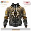 Custom NHL Boston Bruins Norse Viking Symbols Shirt Hoodie 3D