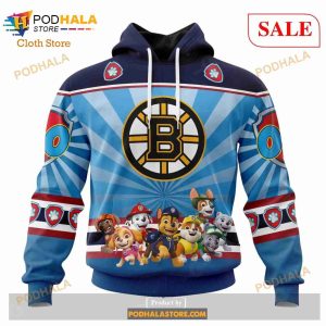 Custom NHL Boston Bruins Special Paw Patrol Shirt Hoodie 3D