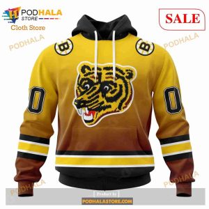 Custom NHL Boston Bruins Special Retro Gradient Design Shirt Hoodie 3D