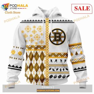 Custom NHL Boston Bruins Unisex Christmas Is Coming Shirt Hoodie 3D