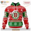 Custom NHL Boston Bruins Unisex Christmas Is Coming Shirt Sweatshirt Hoodie 3D