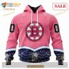 Custom NHL Boston Bruins Unisex For Hockey Fights Cancer Shirt Hoodie 3D