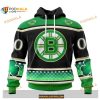 Custom NHL Boston Bruins Unisex Kits Hockey Patricks Day Shirt Hoodie 3D