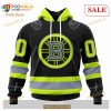 Custom NHL Boston Bruins Unisex With FireFighter Uniforms Color Shirt Hoodie 3D