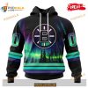 Custom NHL Boston Bruins With Northern Lights Shirt Hoodie 3D