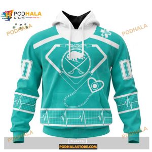 Custom NHL Buffalo Sabres Honoring Healthcare Heroes Shirt Hoodie 3D