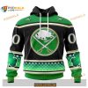 Custom NHL Buffalo Sabres Unisex Kits Hockey Patricks Day Shirt Hoodie 3D