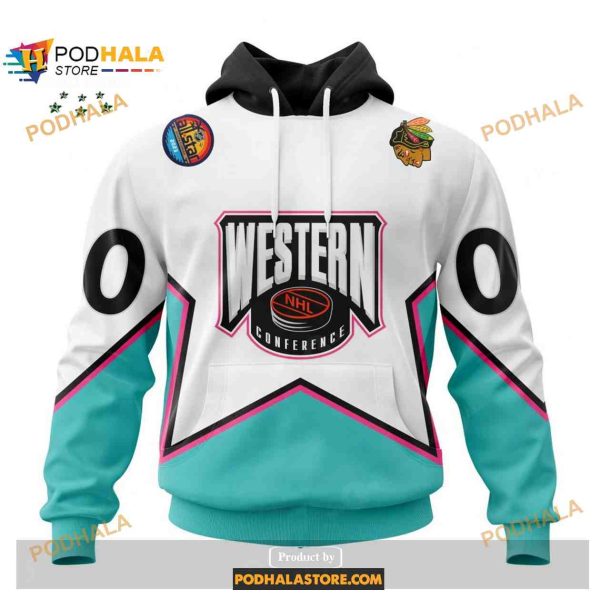 Custom NHL Chicago Blackhawks All-Star Western Conference 2023 Shirt Hoodie 3D