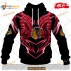 Custom NHL Chicago Blackhawks Dragon Design Shirt Hoodie 3D