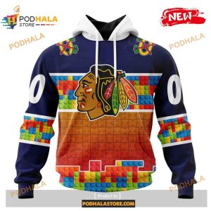 Custom NHL Chicago Blackhawks Puzzle Game Gradients Full Color Shirt Hoodie 3D