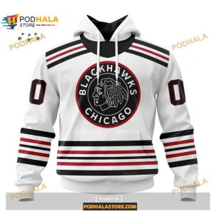 Custom NHL Chicago Blackhawks Reverse Retro Redesign Shirt Hoodie 3D