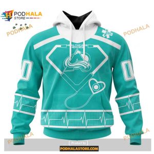 Custom NHL Colorado Avalanche Honoring Healthcare Heroes Shirt Hoodie 3D