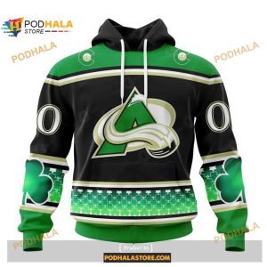 Custom NHL Colorado Avalanche Unisex Kits Hockey Patricks Day Shirt Hoodie 3D