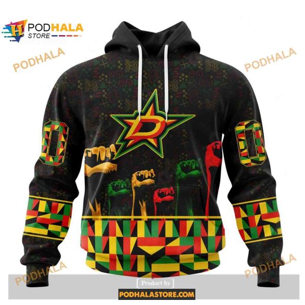 Custom NHL Dallas Stars Celebrate Black History Month Shirt Hoodie 3D