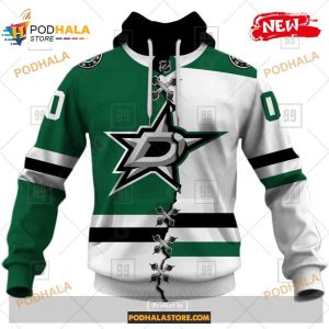 Custom NHL Dallas Stars Mix Color Jersey 2023 Shirt Hoodie 3D