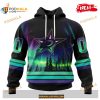 Custom NHL Dallas Stars With Northern Lights Shirt Hoodie 3D