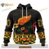 Custom NHL Detroit Red Wings Celebrate Black History Month Shirt Hoodie 3D