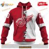 Custom NHL Detroit Red Wings Mix Color Jersey 2023 Shirt Hoodie 3D