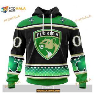 Custom NHL Florida Panthers Hockey Patricks Day Shirt Hoodie 3D