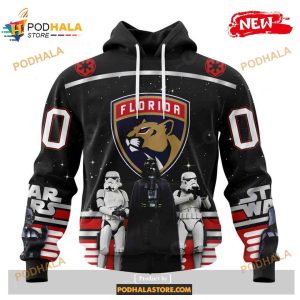 Custom NHL Florida Panthers Star Wars Black Design Shirt Hoodie 3D