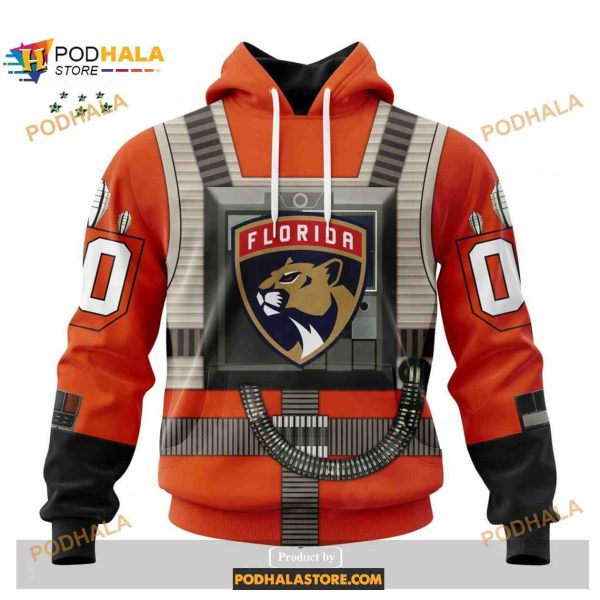 Custom NHL Florida Panthers Star Wars Rebel Pilot Design Shirt Hoodie 3D