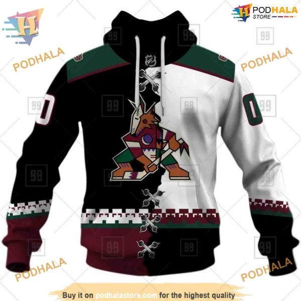 Custom NHL Jersey with Name And Number Arizona Coyotes Hoodie 3D