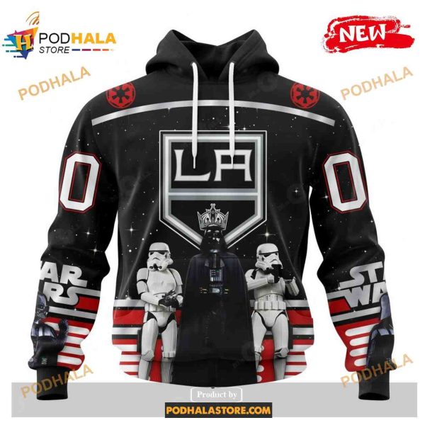 Custom NHL Los Angeles Kings Star Wars Black Design Shirt Hoodie 3D