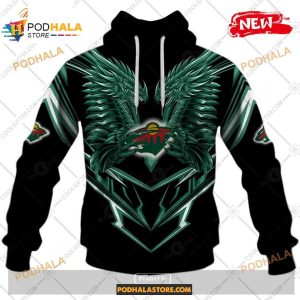 Custom NHL Minnesota Wild Dragon Design Shirt Hoodie 3D