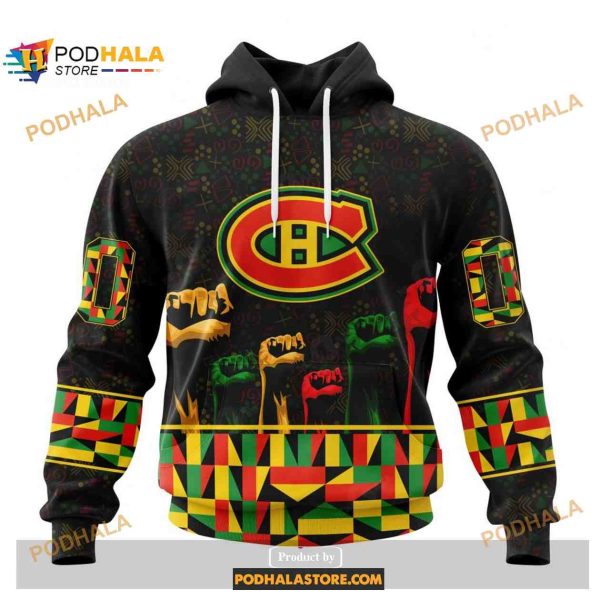 Custom NHL Montreal Canadiens Celebrate Black History Month Shirt Hoodie 3D