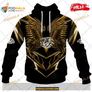 Custom NHL Nashville Predators Dragon Design Shirt Hoodie 3D