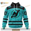 Custom NHL New Jersey Devils Fight Ovarian Cancer Shirt Hoodie 3D