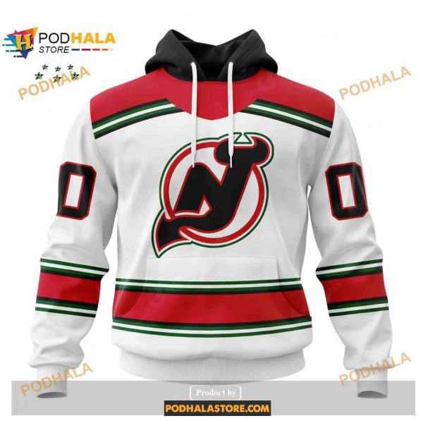 Custom NHL New Jersey Devils Reverse Retro Redesign Shirt Hoodie 3D