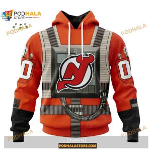 Custom NHL New Jersey Devils Star Wars Rebel Pilot Design Shirt Hoodie 3D