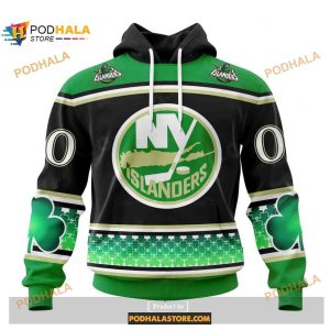 Custom NHL New York Islanders Hockey Patricks Day Shirt Hoodie 3D