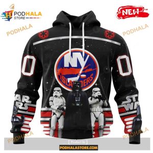 Custom NHL New York Islanders Star Wars Black Design Shirt Hoodie 3D