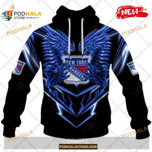 Custom NHL New York Rangers Dragon Design Shirt Hoodie 3D