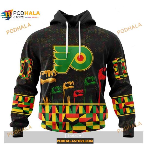 Custom NHL Philadelphia Flyers Celebrate Black History Month Shirt Hoodie 3D