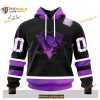 Custom NHL Pittsburgh Penguins Black Hockey Fights Cancer Shirt Hoodie 3D