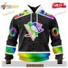 Custom NHL Pittsburgh Penguins Pride Gradient Color Design Hockey Shirt Hoodie 3D