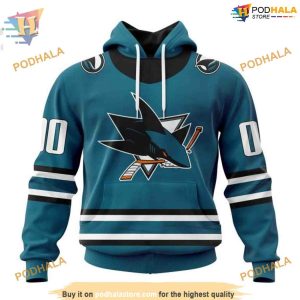 Custom NHL San Jose Sharks Hoodie 3D