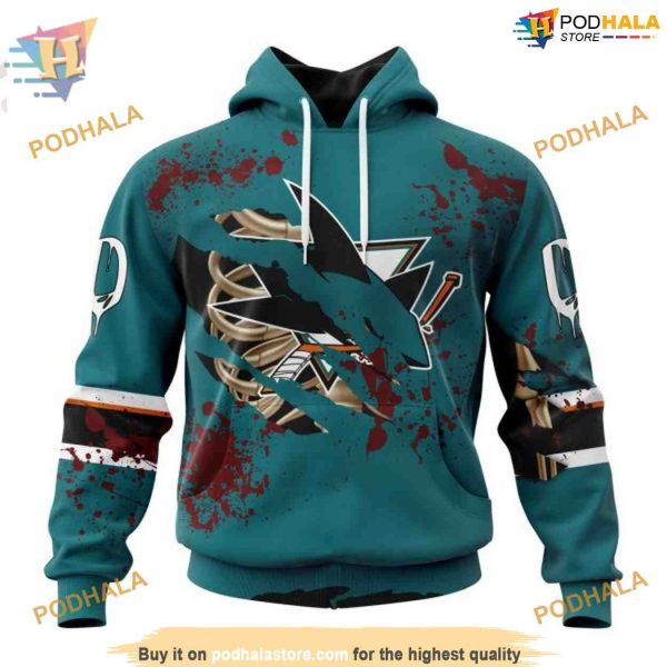 Custom NHL San Jose Sharks Hoodie 3D