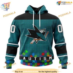 Custom NHL San Jose Sharks Hoodie 3D