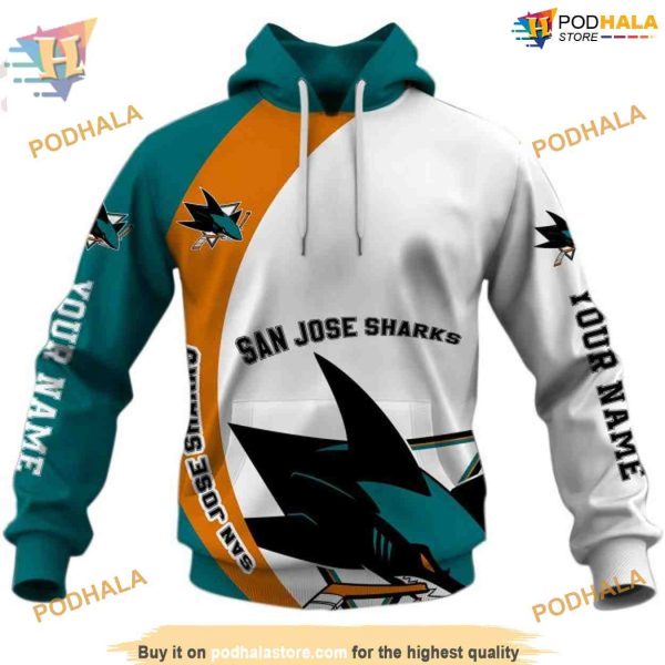 Custom NHL San Jose Sharks Hoodie 3D